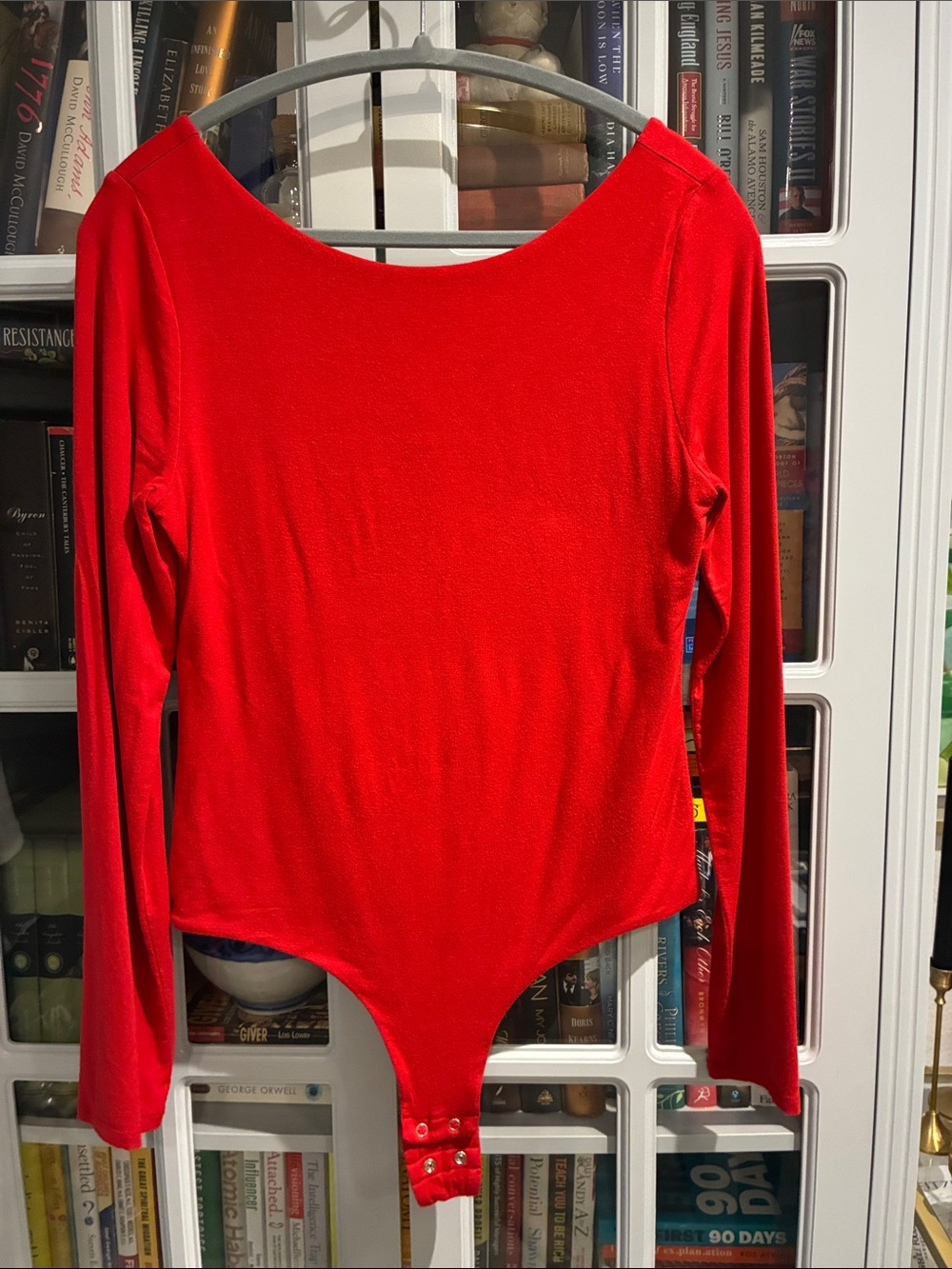J. Crew Red Long-Sleeve Kids One-Piece Bodysuit
